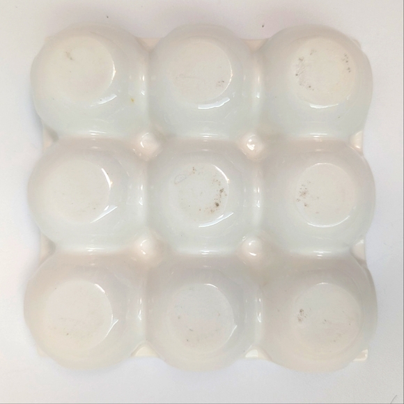 Anthropologie White Ceramic Egg Tray - Picture 2 of 2